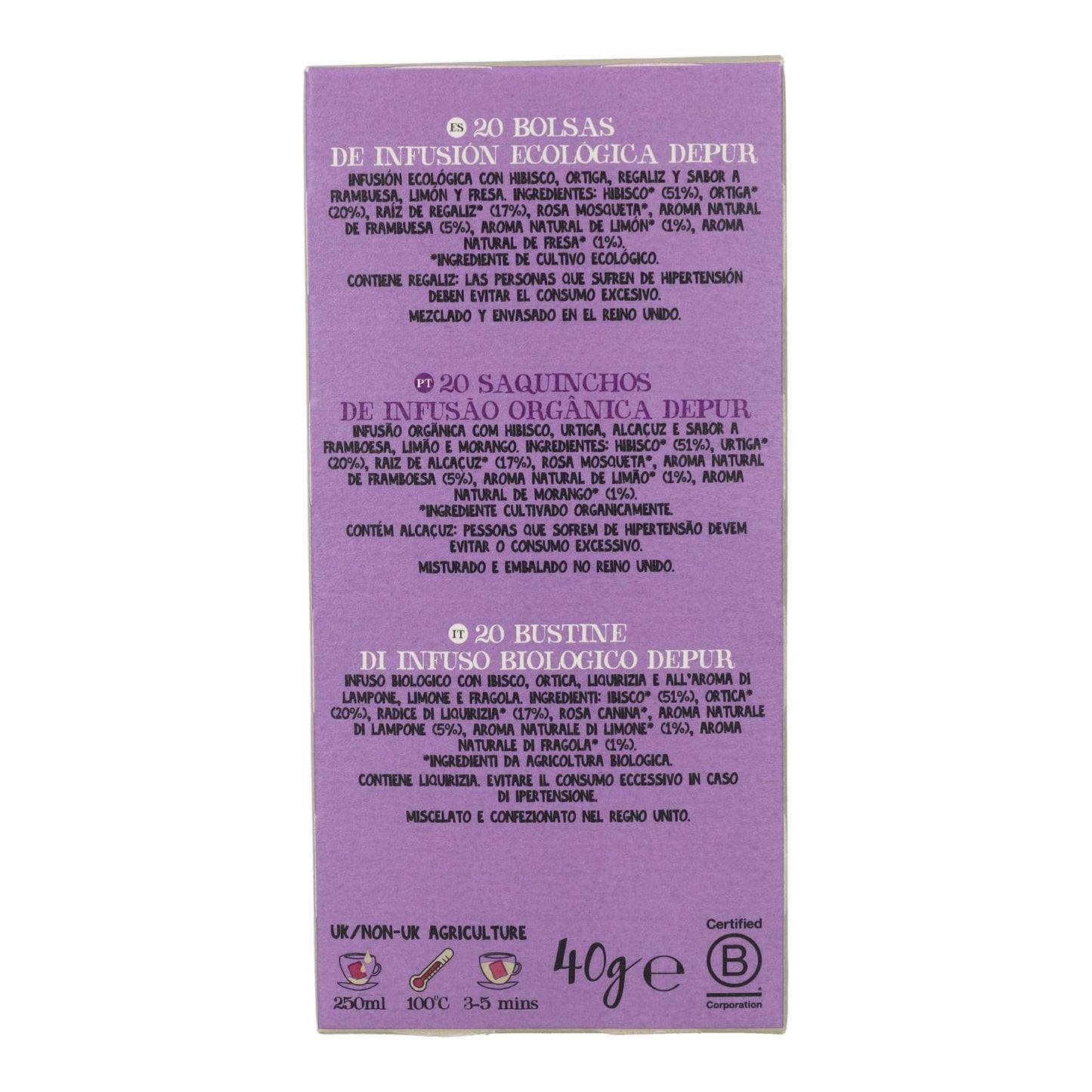 Infuso Depur Bio Cupper 20 bustine