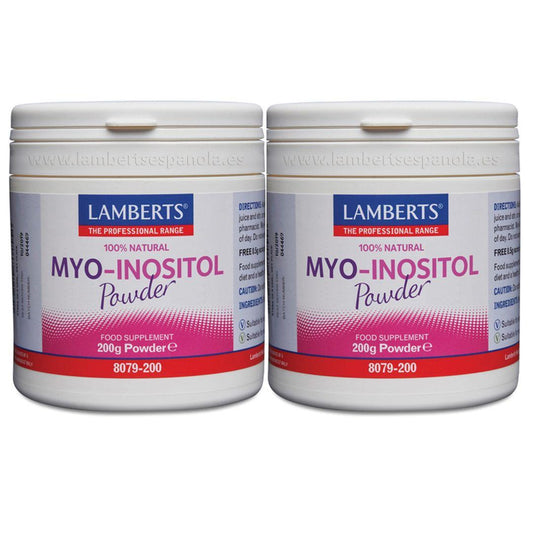 2-pack MYO Inositol pulver  Lamberts 200 g