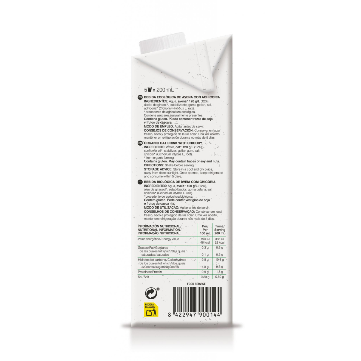 Organic Oat Bone Drink Soria Natural 1 L