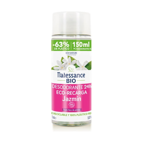 Eco - Ricarica deodorante gelsomino Natessance 150 ml