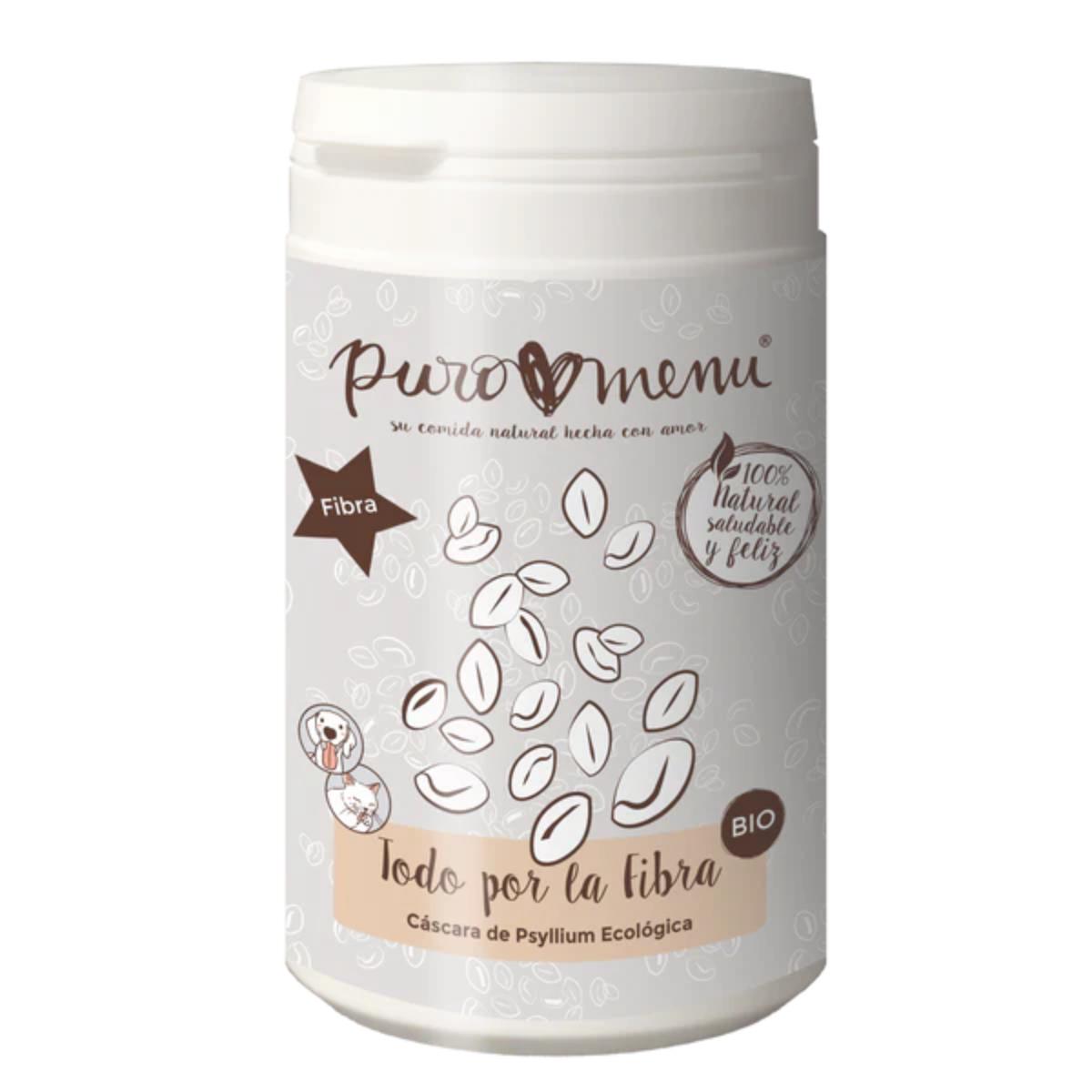 Tutto per la fibra Buccia di psillio BIO Integratore per cani e gatti Puromenu 150 g