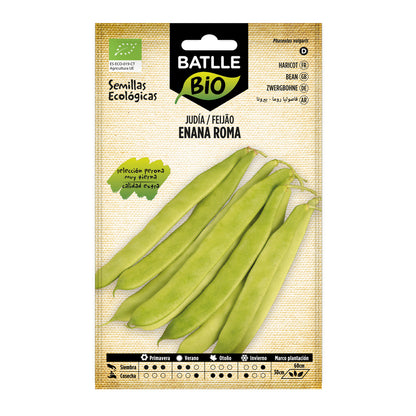 Ekologiczne nasiona fasoli karłowatej Roma Perona Batlle