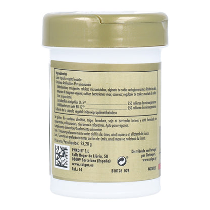 Advanced Acidophilus Plus vegan probiotic, 50 vegetable capsules