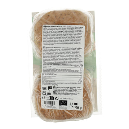 Glutenvrij brood met chia en quinoa Bio Schnitzer 500 g