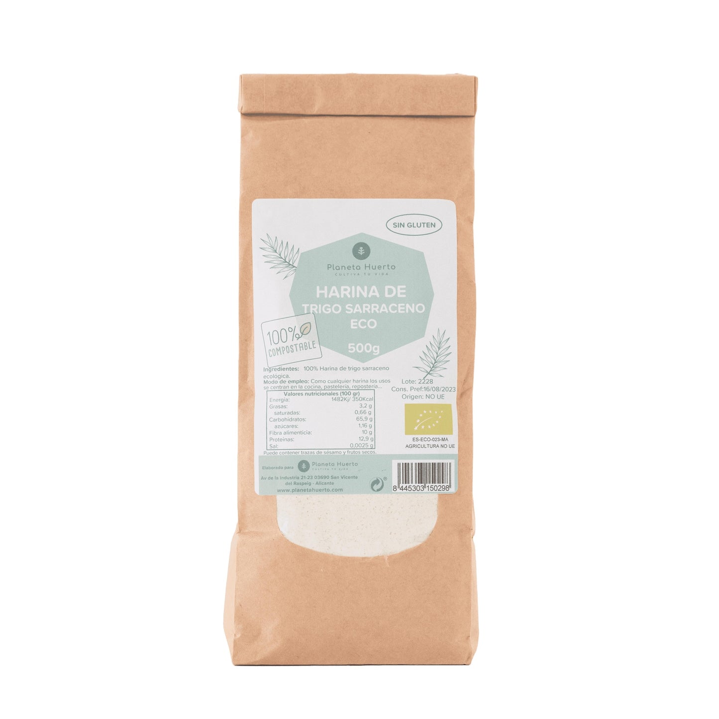 Glutenfreies Buchweizenmehl ECO Planeta Huerto 1 kg