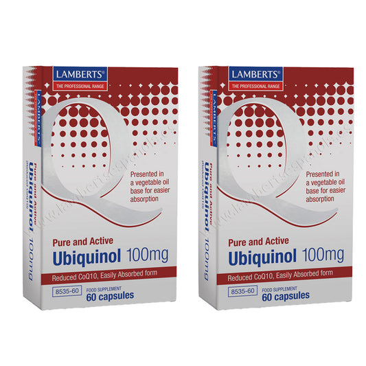 Pack 2x Ubiquinol 100 mg. Pur et actif, Lamberts