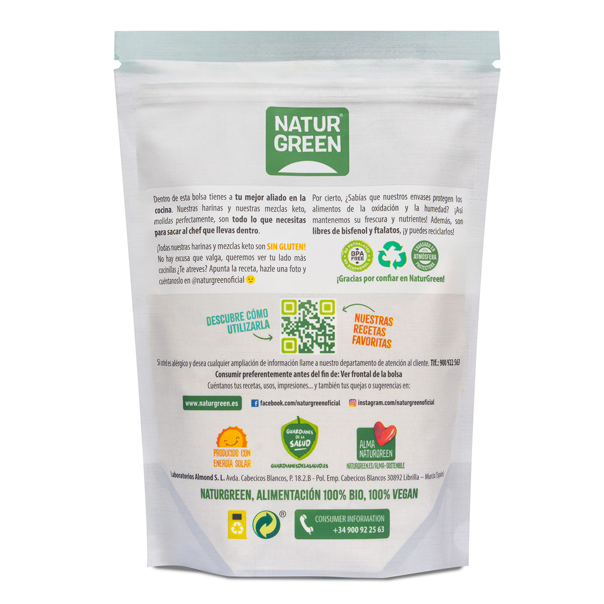 Farina di riso senza glutine NaturGreen 500 g