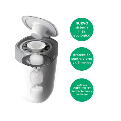 Twist & Click White Nappy Bin Tomme Tippee