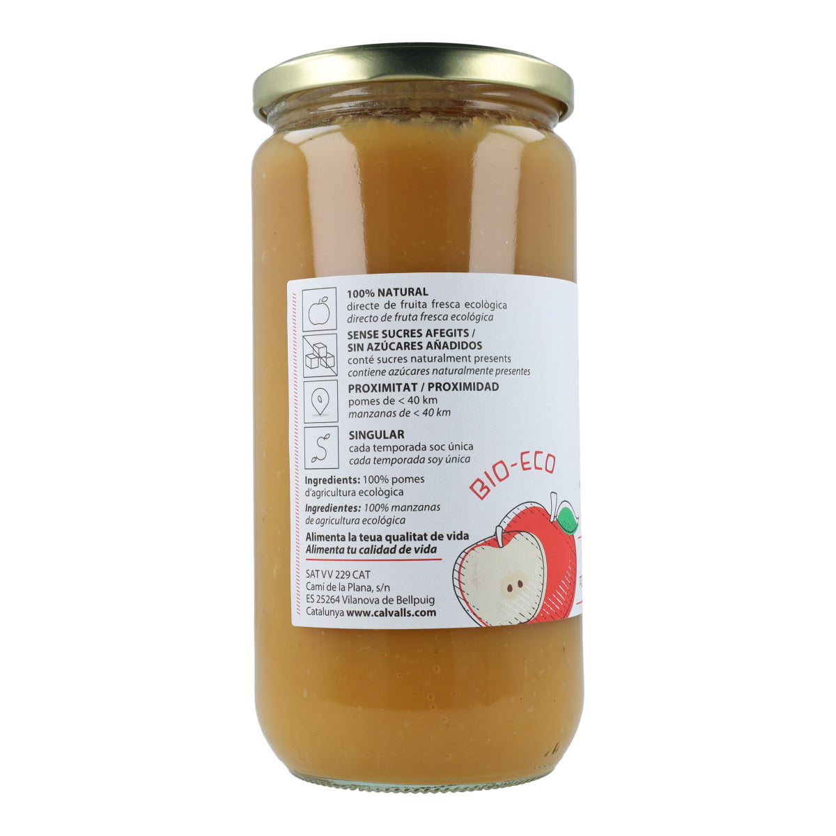 Compote de pommes Eco Cal Valls 700 g