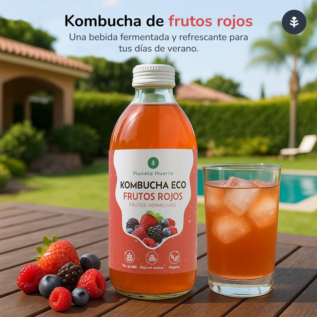 Kombucha ECO Frutti Rossi Planet Orchard 330 ml