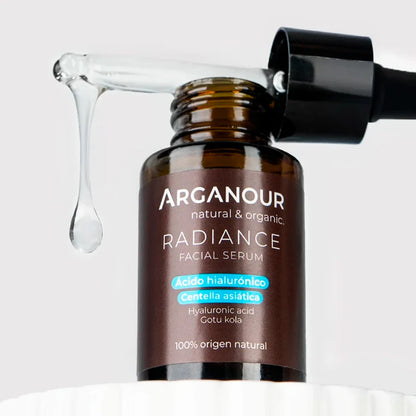 Gesichtsserum Radiance Hyaluronsäure und Indischer Wassernabel Arganour 30 ml