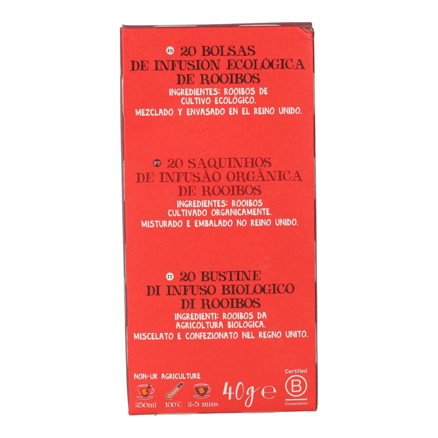 Herbata Rooibos Bio Cupper 20 torebek