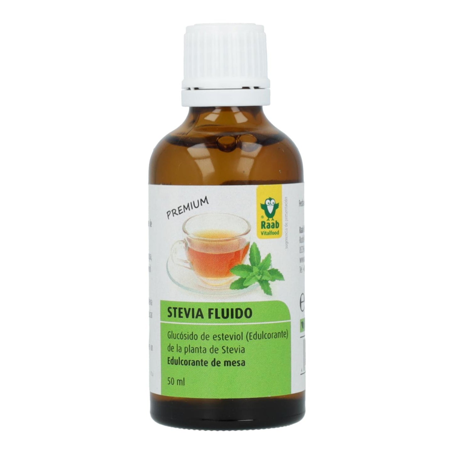 Stevia Premium Liquida Raab, 50 ml