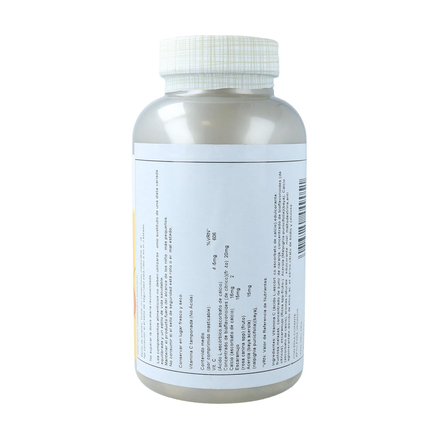 Vitamin C Kautabletten mit Orangengeschmack 500 mg Solaray, 100 Tabletten.
