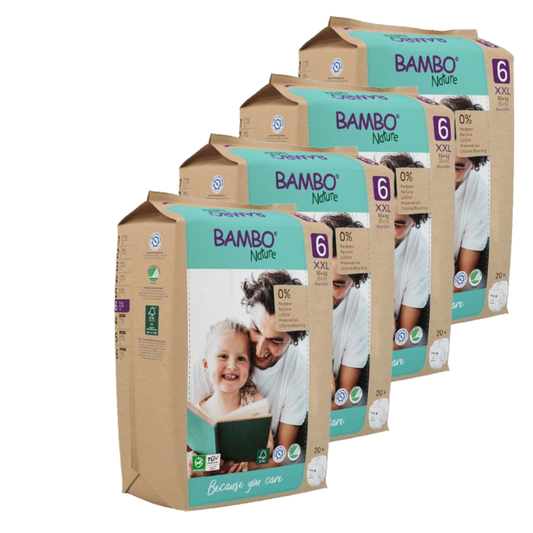 Bambo Nature T6 (+16 kg) nappy economy pack, 80 units