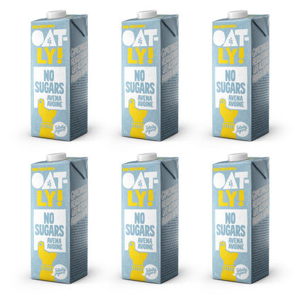 Pack 6x Bebida Avena No Sugar, Oatly, 1 L