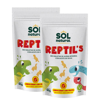 2er-Pack Bio-Hafer-Frucht-Kekse für Kinder von Sol Natural 90 g