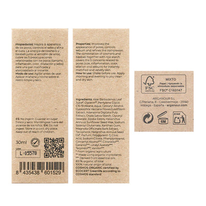 Velvet-Sérum minimizador de poros Arganour 30 ml