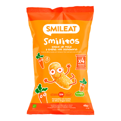 Smilito Kukurydza, owies i marchewka Multipack ECO Smileat 4 saszetki po 12 g.