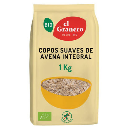 El Granero organic soft wholemeal oat flakes 3 kg