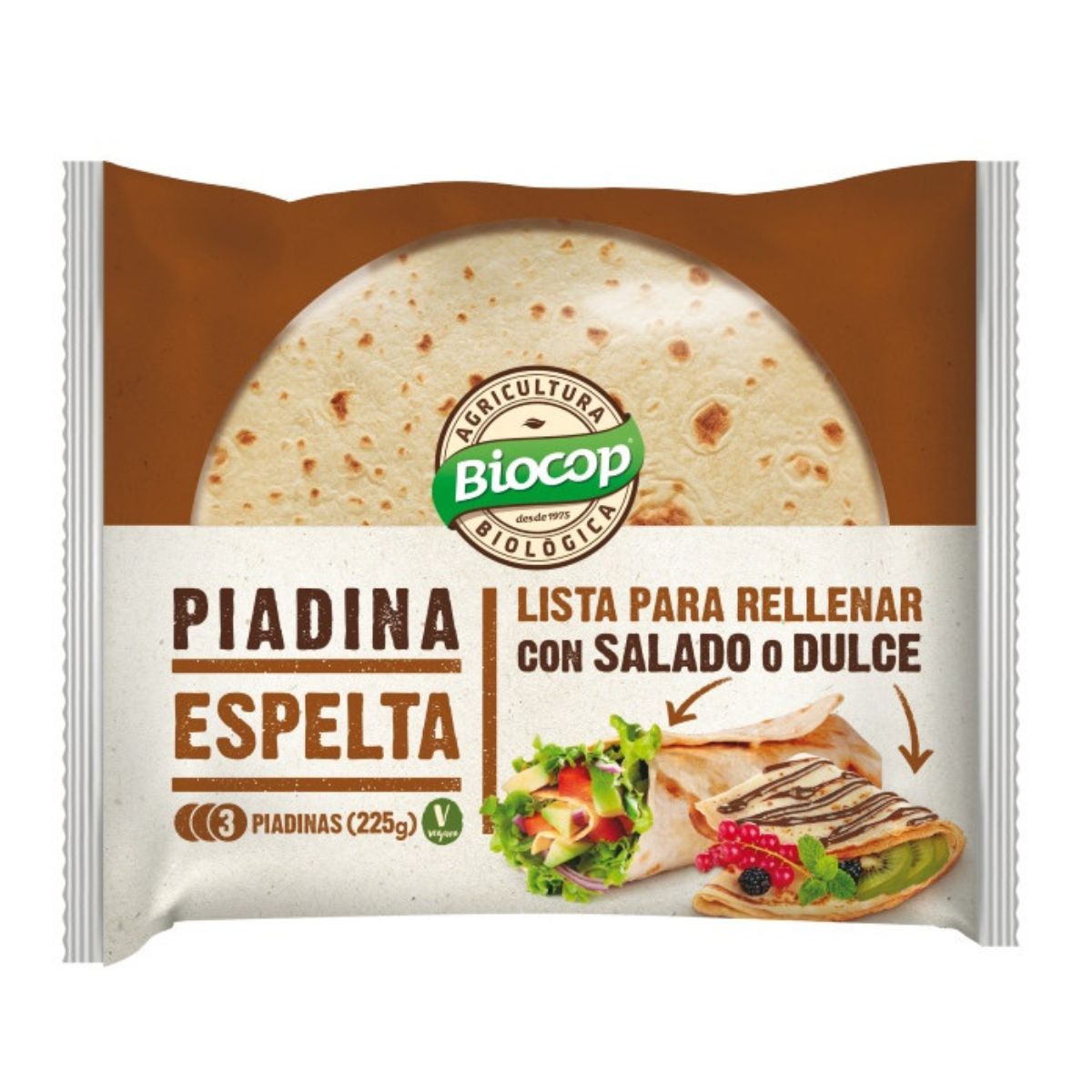 Piadina av ekologisk spelt Biocop 225 g