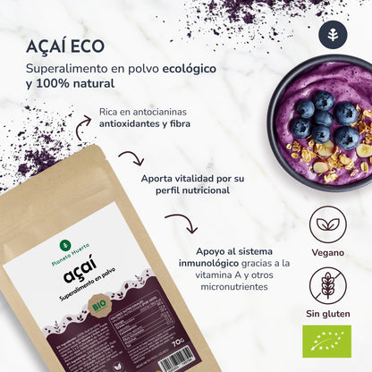 Polvere di Açaí ECO Planeta Huerto 70 gr
