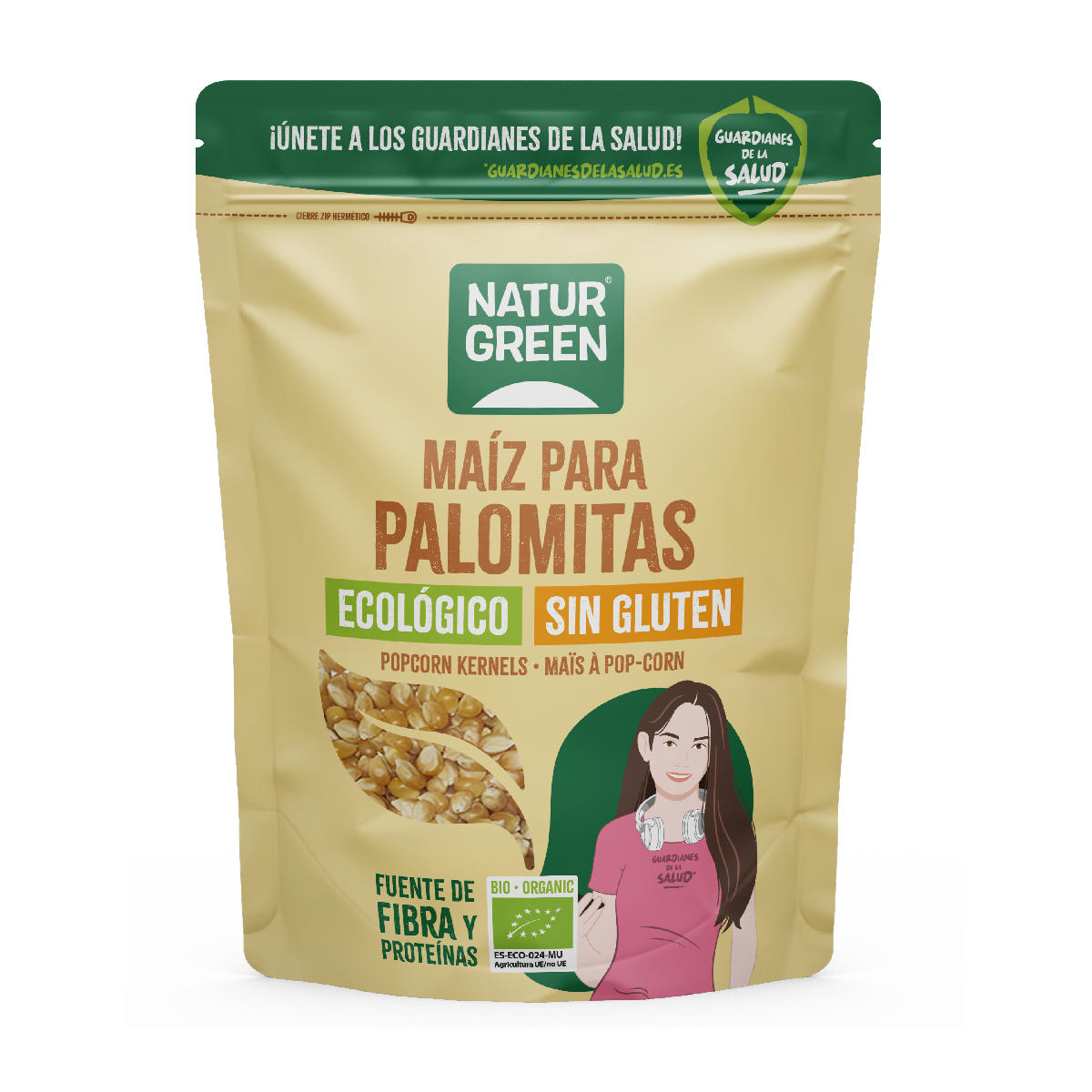 Popcorn biologico NaturGreen 400 g