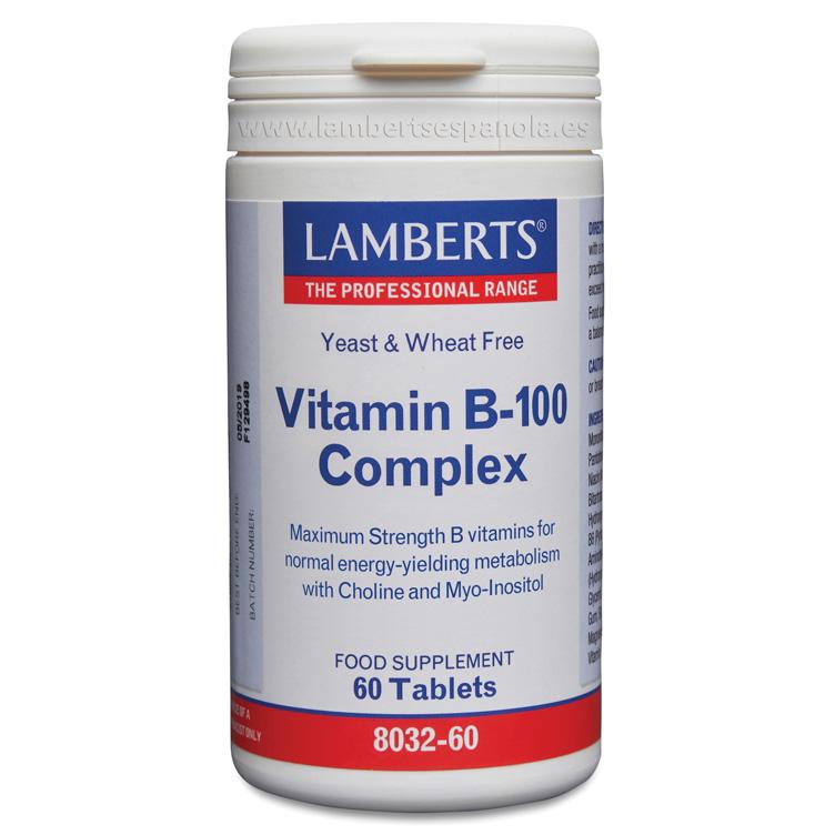 Vitamine B-100-complex Lamberts, 60 tabletten