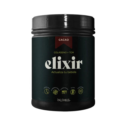 Eliksir: Kolagen + olej TCM, 450 g Paleobull Eliksir Kakao 450 g