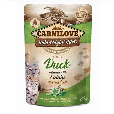 Carnilove Cat Pouch Eend 85 g Graanvrij natvoer voor katten