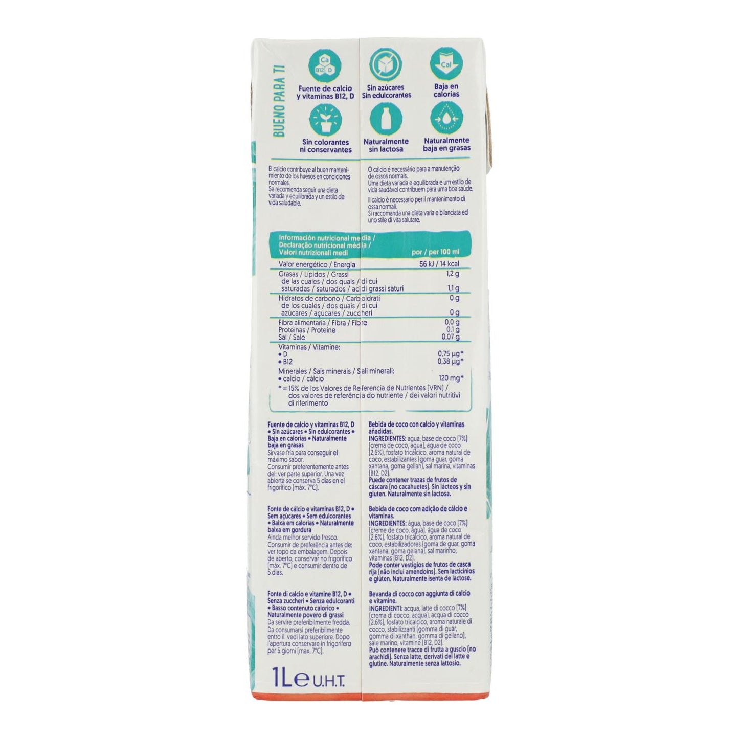 Boisson à la noix de coco sans sucre Alpro 1 litre