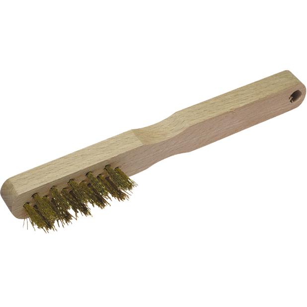 Wolfcraft 272500 brass hand brush, 200 mm