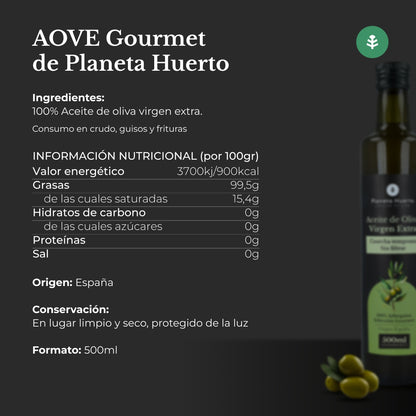3er-Pack Planeta Huerto, ungefiltertes natives Olivenöl extra aus früher Ernte, grün, 500 ml