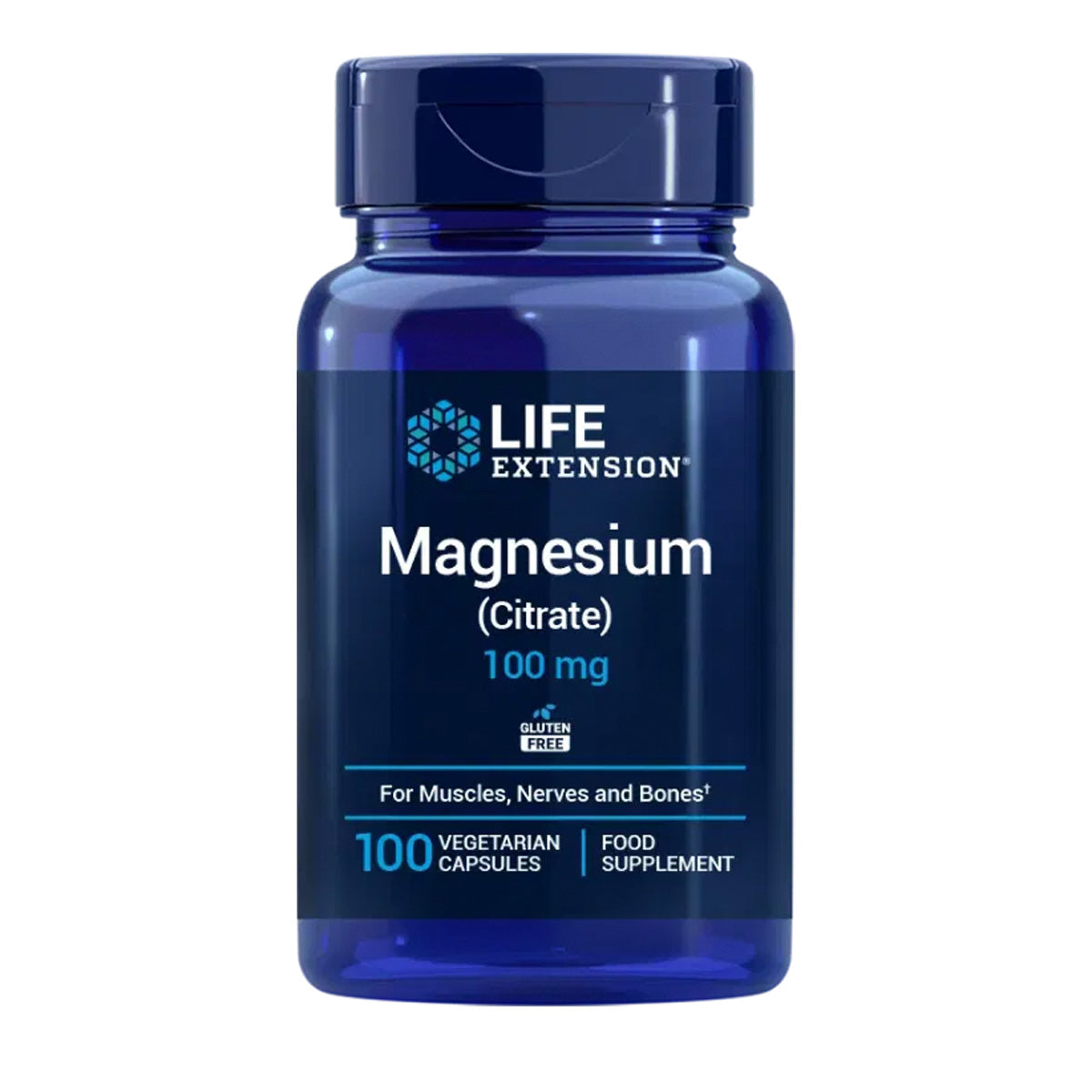 Magnesium (Citrat) 100 mg, Life Extension 100 Kapseln