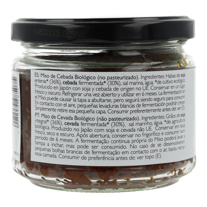 Unpasteurisiertes Bio-Mugi-Miso (Gerste, Glasbehälter) Clearspring, 300 g