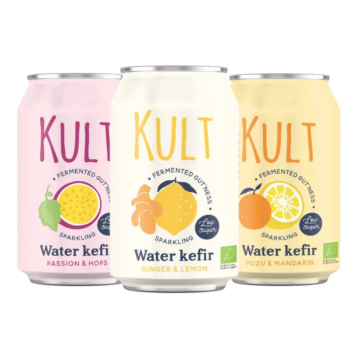 Kefirwater Passievrucht en Hop KULT 330 ml