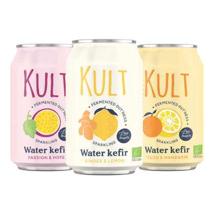Kefirwater Passievrucht en Hop KULT 330 ml