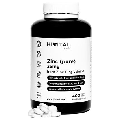 Zinco 25 mg Bisglicinato 400 compresse vegane Hivital