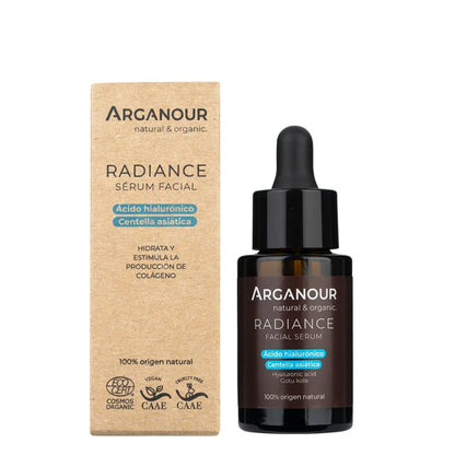 Gesichtsserum Radiance Hyaluronsäure und Indischer Wassernabel Arganour 30 ml