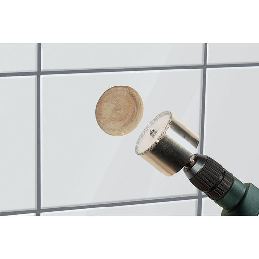 Diamantkronborr "Ceramic" med 10 mm skaft Wolfcraft Ø 53 mm