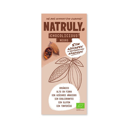 Chocolicious BIO mörk chokladkaka Natruly 85 g