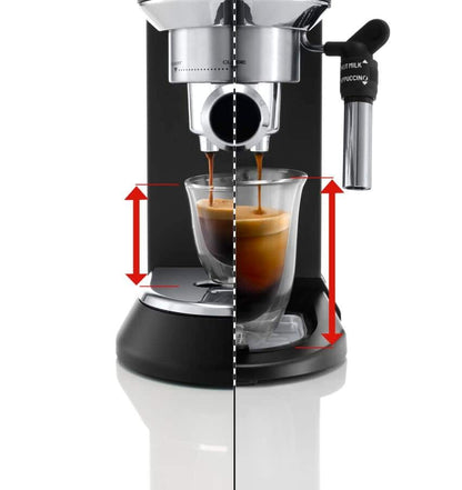 Delonghi Dedica Style Manuelle Espresso- und Cappuccino-Kaffeemaschine EC685.BK schwarz