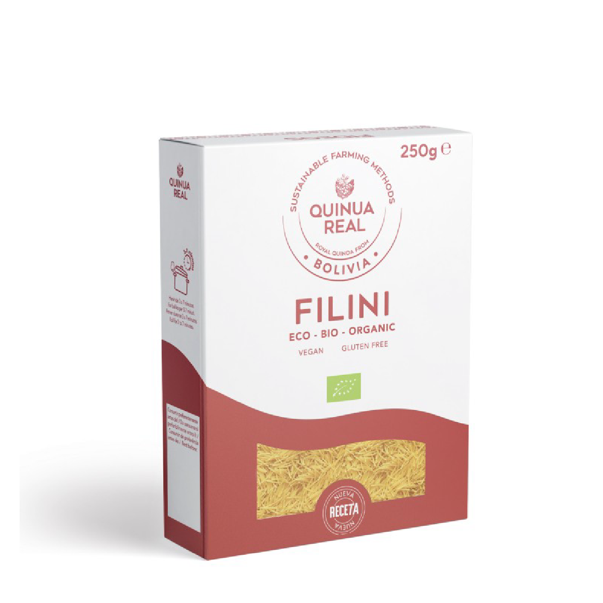 Spaghetti di quinoa reale e riso senza glutine biologici Quinua Real 250 g