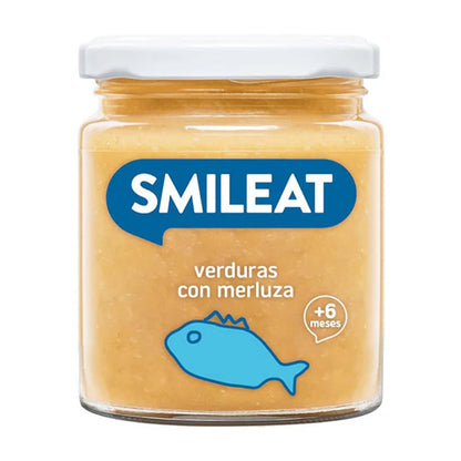 Confezione da 3 vasetti BIO verdure e nasello +6 mesi Smileat 230 g