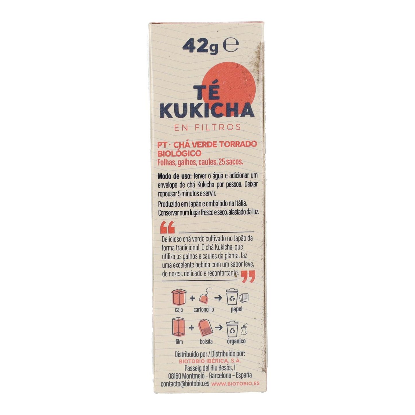 Herbata Kukicha w filtrze BIO La Finestra Sul Cielo 42 g