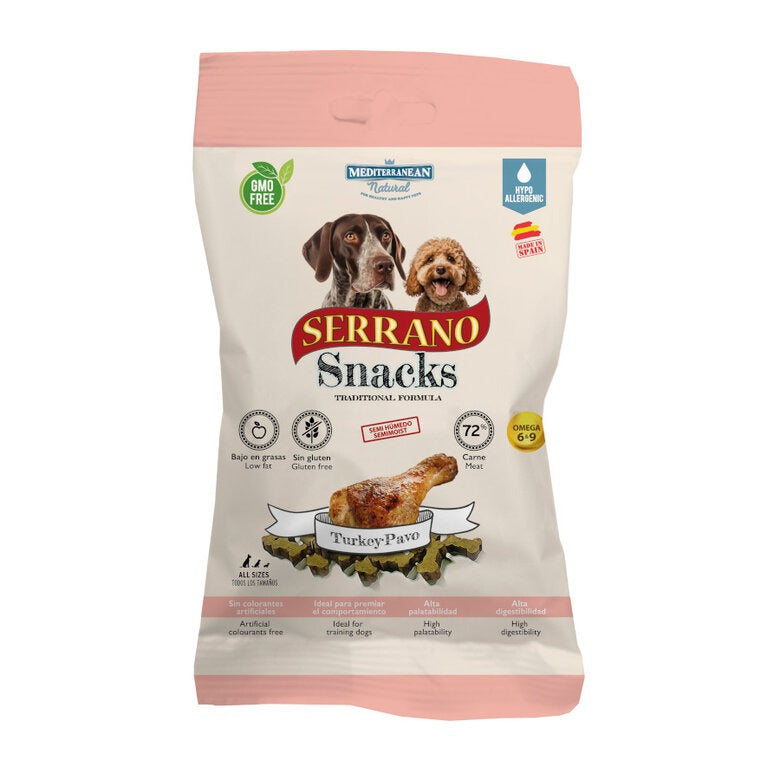 Serrano Snack di tacchino per cani 100 g