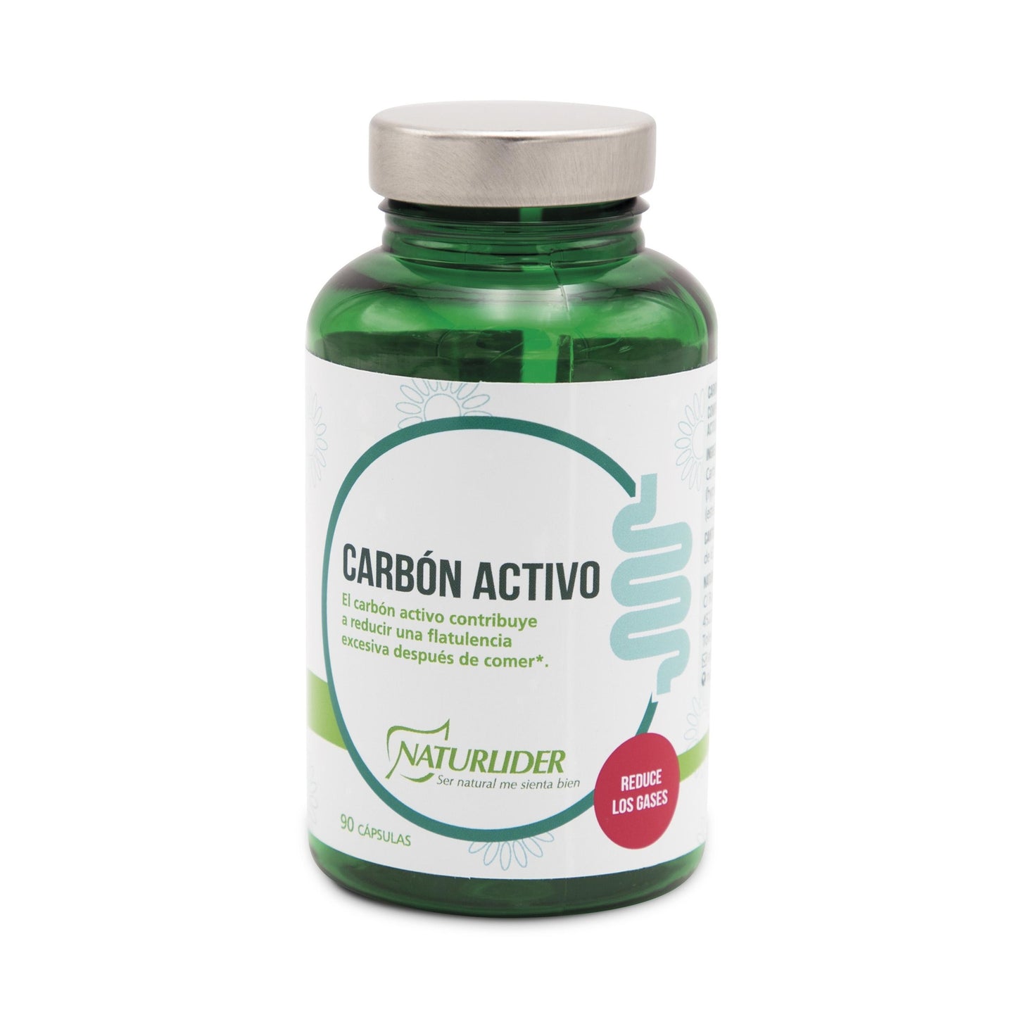 Carbone attivo vegetale 90 capsule vegetali Naturlider