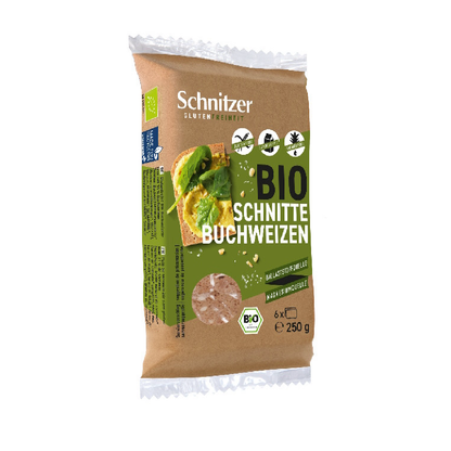 Pane lievitato biologico senza glutine al grano saraceno Schnitzer 125 g