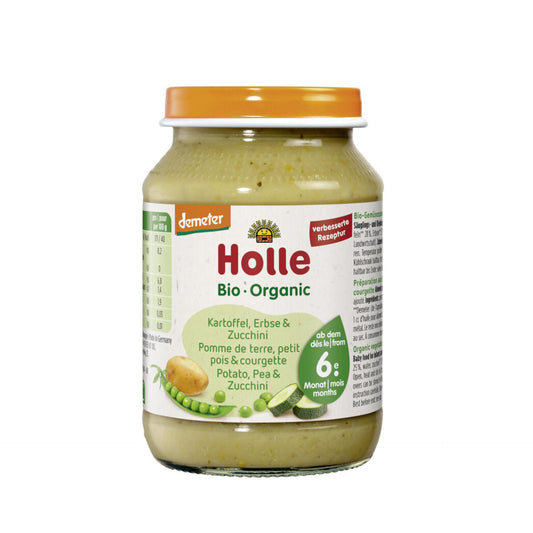 Potje aardappel, erwten en courgette (vanaf 6 maanden) Eco/Dem Holle 190 g