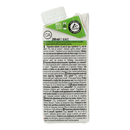 Wegański krem z orzechów nerkowca bez cukru Bio Cuisine Ecomil 200 ml
